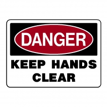 Danger Keep Hands Clear